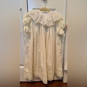 La Jenn’s Ecru Heirloom Dress with Lace Details